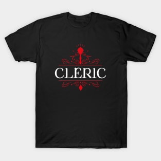 Cleric Game Night Uniform Tabletop RPG Character Classes Series T-Shirt